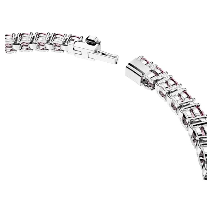 Bracelet Matrix Tennis, taille ronde, rose, plaqué rhodium Bracelet Matrix Tennis, taille ronde, rose, plaqué rhodium