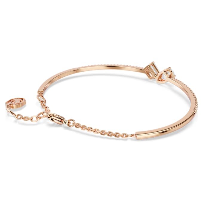 Bracelet Mesmera à tailles variées, blanc, plaqué or rose Bracelet Mesmera à tailles variées, blanc, plaqué or rose