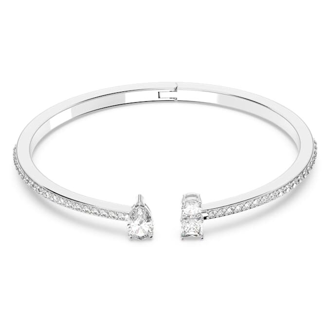 Bracelet Mesmera à tailles variées, blanc, plaqué rhodium Bracelet Mesmera à tailles variées, blanc, plaqué rhodium