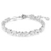 Bracelet Mesmera à tailles variées, blanc, plaqué rhodium Bracelet Mesmera à tailles variées, blanc, plaqué rhodium