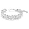 Bracelet Mesmera à tailles variées, blanc, plaqué rhodium Bracelet Mesmera à tailles variées, blanc, plaqué rhodium