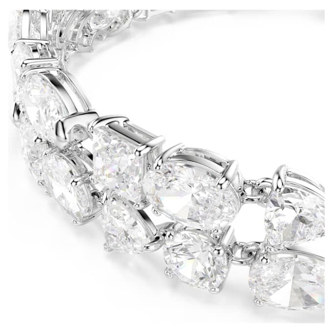 Bracelet Mesmera à tailles variées, blanc, plaqué rhodium Bracelet Mesmera à tailles variées, blanc, plaqué rhodium