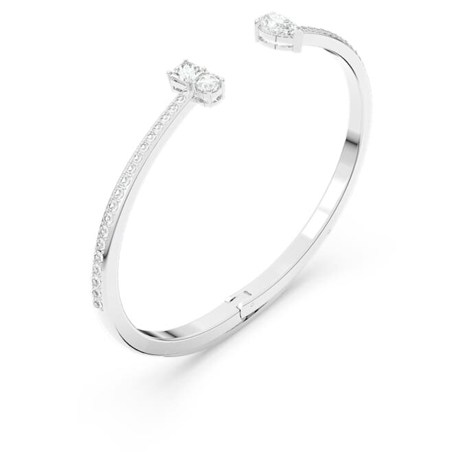 Bracelet Mesmera à tailles variées, blanc, plaqué rhodium Bracelet Mesmera à tailles variées, blanc, plaqué rhodium