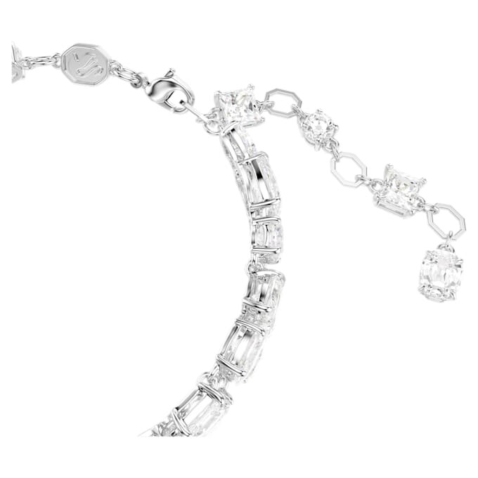 Bracelet Mesmera à tailles variées, blanc, plaqué rhodium Bracelet Mesmera à tailles variées, blanc, plaqué rhodium