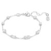 Bracelet Mesmera, tailles variées, motif dispersé, blanc, plaqué rhodium Bracelet Mesmera, tailles variées, motif dispersé, blanc, plaqué rhodium