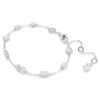 Bracelet Mesmera, tailles variées, motif dispersé, blanc, plaqué rhodium Bracelet Mesmera, tailles variées, motif dispersé, blanc, plaqué rhodium