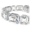 Bracelet Millenia à facettes octogonales, blanc, plaqué rhodium Bracelet Millenia à facettes octogonales, blanc, plaqué rhodium