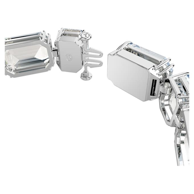 Bracelet Millenia à facettes octogonales, blanc, plaqué rhodium Bracelet Millenia à facettes octogonales, blanc, plaqué rhodium