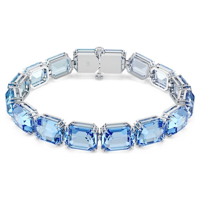 Bracelet Millenia, taille octogonale, dégradé de couleurs, bleu, plaqué rhodium Bracelet Millenia, taille octogonale, dégradé de couleurs, bleu, plaqué rhodium