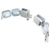 Bracelet Millenia, taille octogonale, dégradé de couleurs, bleu, plaqué rhodium Bracelet Millenia, taille octogonale, dégradé de couleurs, bleu, plaqué rhodium