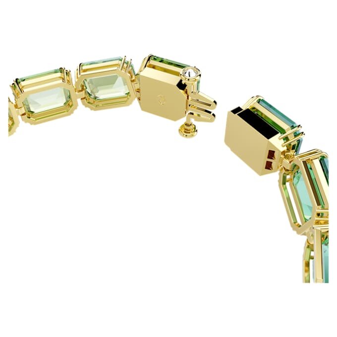 Bracelet Millenia, taille octogonale, dégradé de couleurs, vert, plaqué or Bracelet Millenia, taille octogonale, dégradé de couleurs, vert, plaqué or