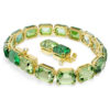 Bracelet Millenia, taille octogonale, dégradé de couleurs, vert, plaqué or Bracelet Millenia, taille octogonale, dégradé de couleurs, vert, plaqué or