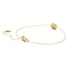 Bracelet octogonal avec diamants synthétiques (0,5 ct au total), forme octogonale, or jaune 14 carats Bracelet octogonal avec diamants synthétiques (0,5 ct au total), forme octogonale, or jaune 14 carats
