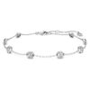 Bracelet octogonal avec diamants synthétiques de 0,8 ct au total, forme ronde, argent sterling Bracelet octogonal avec diamants synthétiques de 0,8 ct au total, forme ronde, argent sterling