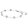 Bracelet octogonal avec diamants synthétiques de 0,8 ct au total, forme ronde, argent sterling Bracelet octogonal avec diamants synthétiques de 0,8 ct au total, forme ronde, argent sterling