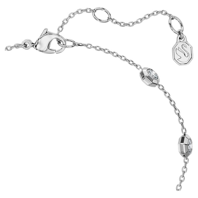 Bracelet octogonal avec diamants synthétiques de 0,8 ct au total, forme ronde, argent sterling Bracelet octogonal avec diamants synthétiques de 0,8 ct au total, forme ronde, argent sterling