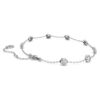 Bracelet octogonal avec diamants synthétiques de 0,8 ct au total, forme ronde, argent sterling Bracelet octogonal avec diamants synthétiques de 0,8 ct au total, forme ronde, argent sterling