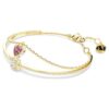 Bracelet rigide Chroma en forme de cœur, rouge, plaqué or Bracelet rigide Chroma en forme de cœur, rouge, plaqué or
