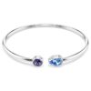 Bracelet rigide Chroma, tailles variées, multicolore, plaqué rhodium Bracelet rigide Chroma, tailles variées, multicolore, plaqué rhodium