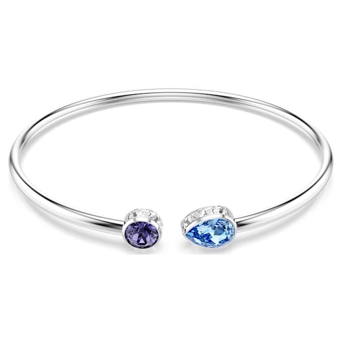 Bracelet rigide Chroma, tailles variées, multicolore, plaqué rhodium Bracelet rigide Chroma, tailles variées, multicolore, plaqué rhodium