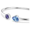 Bracelet rigide Chroma, tailles variées, multicolore, plaqué rhodium Bracelet rigide Chroma, tailles variées, multicolore, plaqué rhodium
