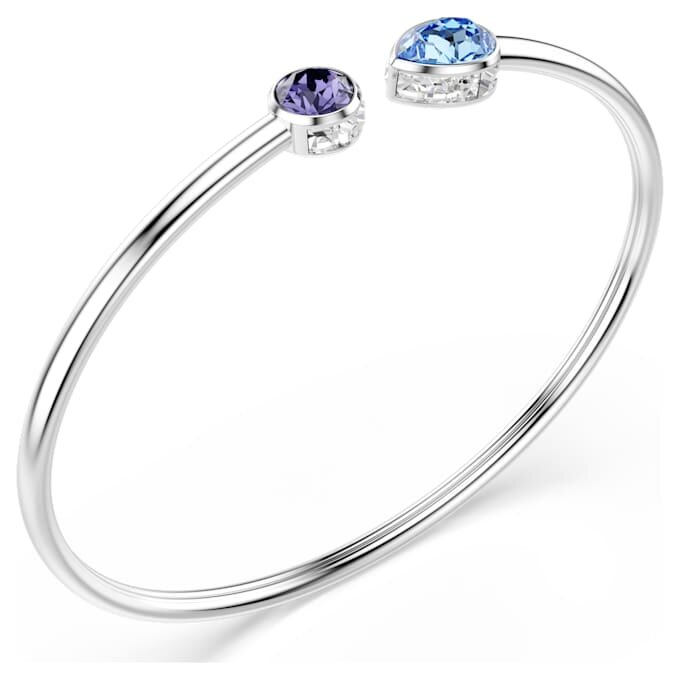 Bracelet rigide Chroma, tailles variées, multicolore, plaqué rhodium Bracelet rigide Chroma, tailles variées, multicolore, plaqué rhodium