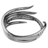 Bracelet rigide « Feather » de la collection « The Vienna Collection », blanc, plaqué ruthénium Bracelet rigide « Feather » de la collection « The Vienna Collection », blanc, plaqué ruthénium