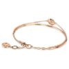 Bracelet rigide Sublima blanc, plaqué or rose Bracelet rigide Sublima blanc, plaqué or rose