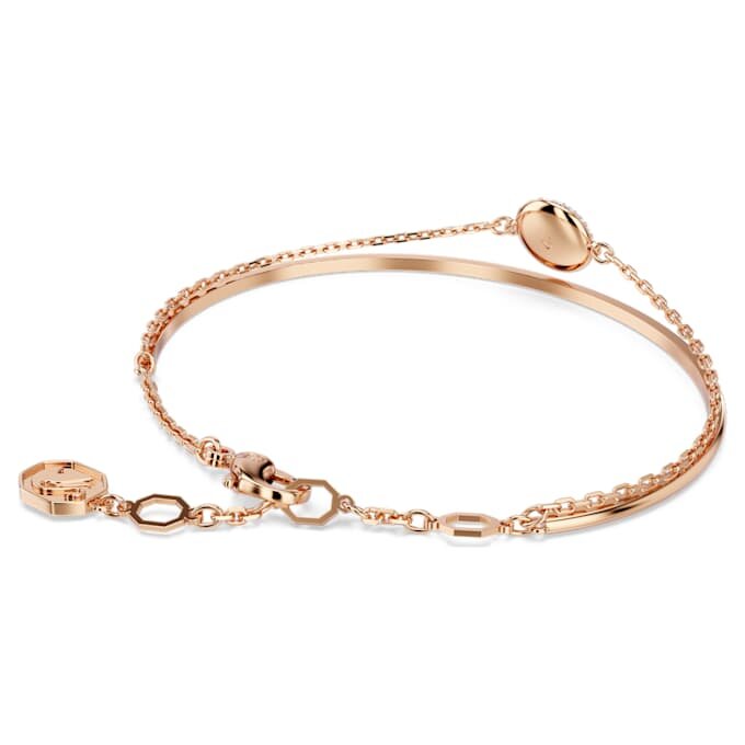 Bracelet rigide Sublima blanc, plaqué or rose Bracelet rigide Sublima blanc, plaqué or rose