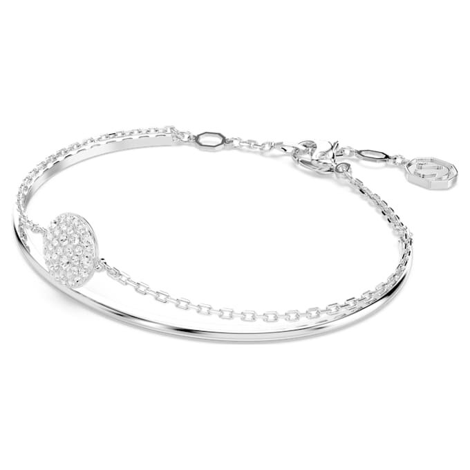 Bracelet rigide Sublima blanc, plaqué rhodium Bracelet rigide Sublima blanc, plaqué rhodium