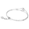 Bracelet rigide Sublima blanc, plaqué rhodium Bracelet rigide Sublima blanc, plaqué rhodium