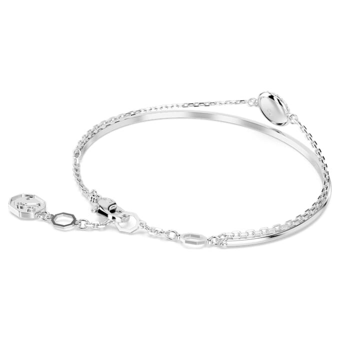 Bracelet rigide Sublima blanc, plaqué rhodium Bracelet rigide Sublima blanc, plaqué rhodium
