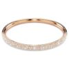 Bracelet rigide Sublima Snow Pavé, blanc, plaqué or rose