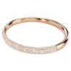 Bracelet rigide Sublima Snow Pavé, blanc, plaqué or rose
