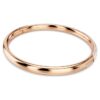 Bracelet rigide Sublima Snow Pavé, blanc, plaqué or rose