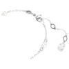 Bracelet Serpent avec perle en cristal, tailles variées, Année du Serpent, blanc, plaqué rhodium Bracelet Serpent avec perle en cristal, tailles variées, Année du Serpent, blanc, plaqué rhodium