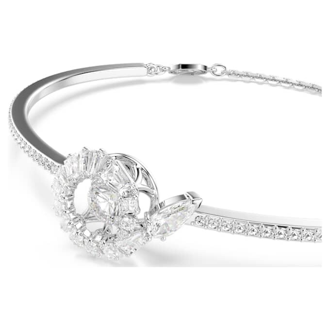 Bracelet « Serpent » à tailles variées, Année du Serpent, blanc, plaqué rhodium Bracelet « Serpent » à tailles variées, Année du Serpent, blanc, plaqué rhodium