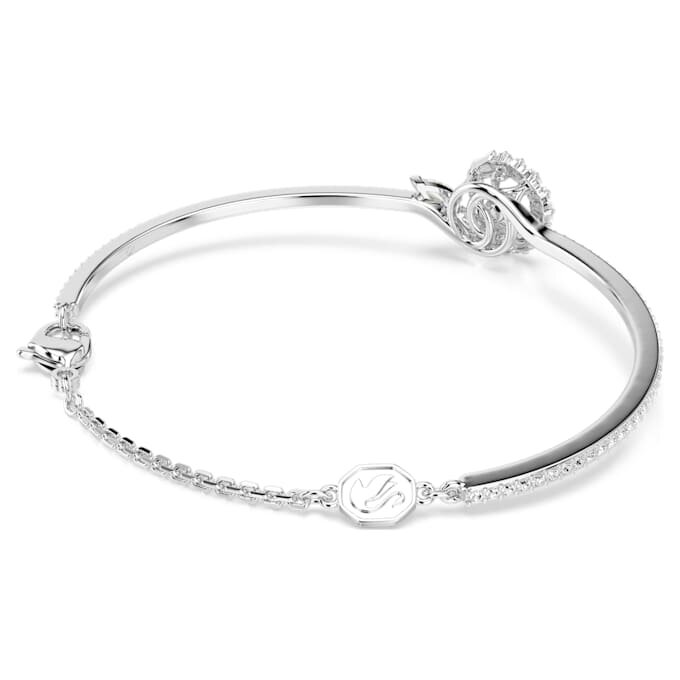 Bracelet « Serpent » à tailles variées, Année du Serpent, blanc, plaqué rhodium Bracelet « Serpent » à tailles variées, Année du Serpent, blanc, plaqué rhodium