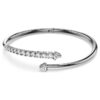 Bracelet Sublima blanc, plaqué ruthénium