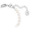 Bracelet « Swan » perles de cristal, cygne, noir, finition métaux mélangés
