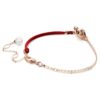 Bracelet Symbolica avec perle en cristal, pavé, fer à cheval, blanc, plaqué or rose Bracelet Symbolica avec perle en cristal, pavé, fer à cheval, blanc, plaqué or rose