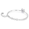 Bracelet Symbolica à coupe ronde, pavé, fer à cheval, bleu, plaqué rhodium Bracelet Symbolica à coupe ronde, pavé, fer à cheval, bleu, plaqué rhodium