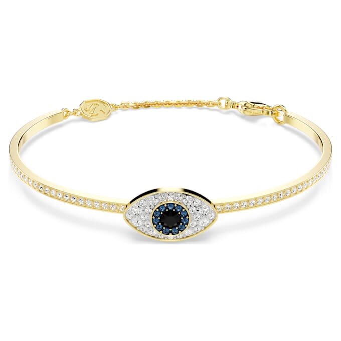 Bracelet Symbolica « Œil maléfique », bleu, plaqué or Bracelet Symbolica « Œil maléfique », bleu, plaqué or