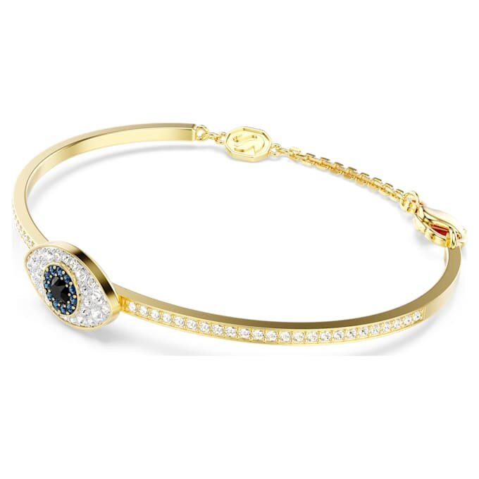 Bracelet Symbolica « Œil maléfique », bleu, plaqué or Bracelet Symbolica « Œil maléfique », bleu, plaqué or