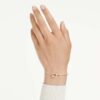 Bracelet Symbolica Pavé, fer à cheval, blanc, plaqué or rose Bracelet Symbolica Pavé, fer à cheval, blanc, plaqué or rose