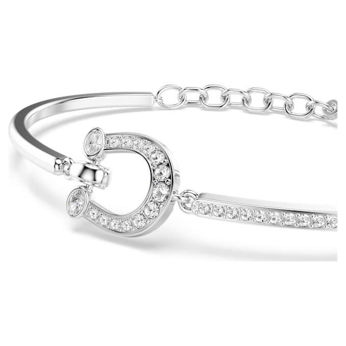 Bracelet Symbolica Pavé, fer à cheval, blanc, plaqué rhodium Bracelet Symbolica Pavé, fer à cheval, blanc, plaqué rhodium