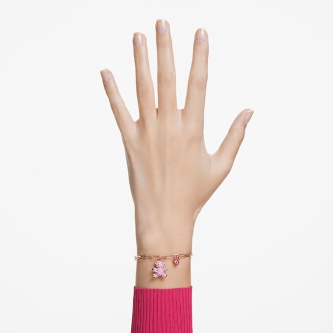 Bracelet Teddy Bear, rose, plaqué or rose Bracelet Teddy Bear, rose, plaqué or rose