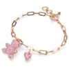 Bracelet Teddy Bear, rose, plaqué or rose Bracelet Teddy Bear, rose, plaqué or rose