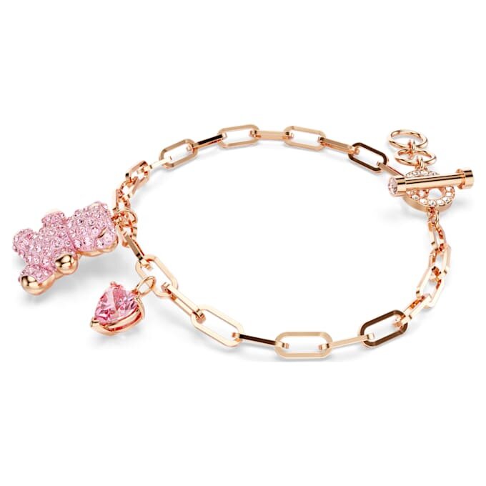 Bracelet Teddy Bear, rose, plaqué or rose Bracelet Teddy Bear, rose, plaqué or rose