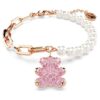Bracelet Teddy Crystal Pearl, ours, rose, plaqué or rose Bracelet Teddy Crystal Pearl, ours, rose, plaqué or rose